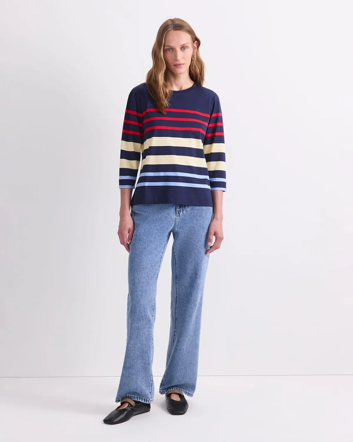 Sportscraft Multi Stripe 120939 t-shirt coton femme