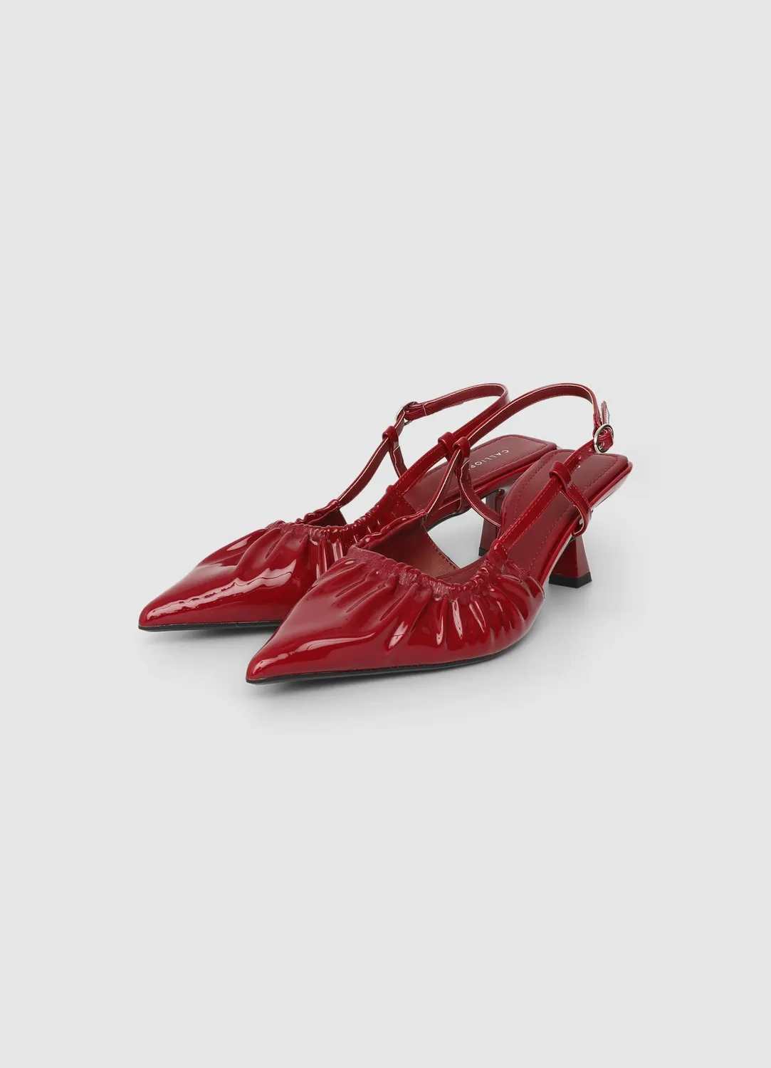 Calliope escarpins slingback froncés femme talon 6 cm