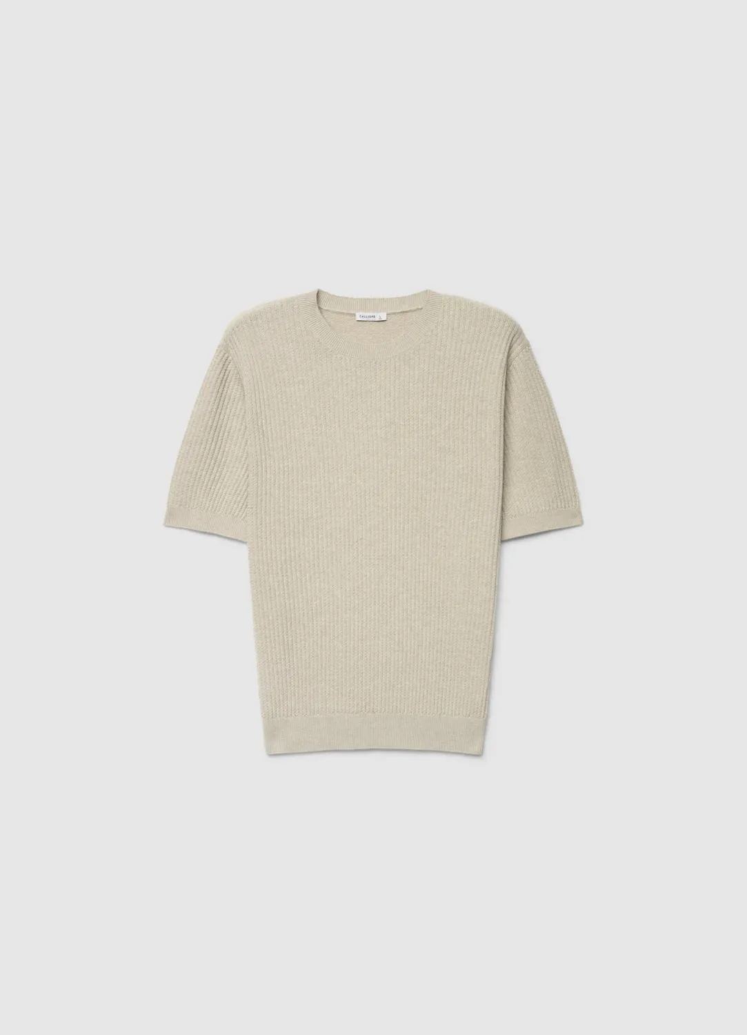 Calliope T-shirt homme maille texturée uni