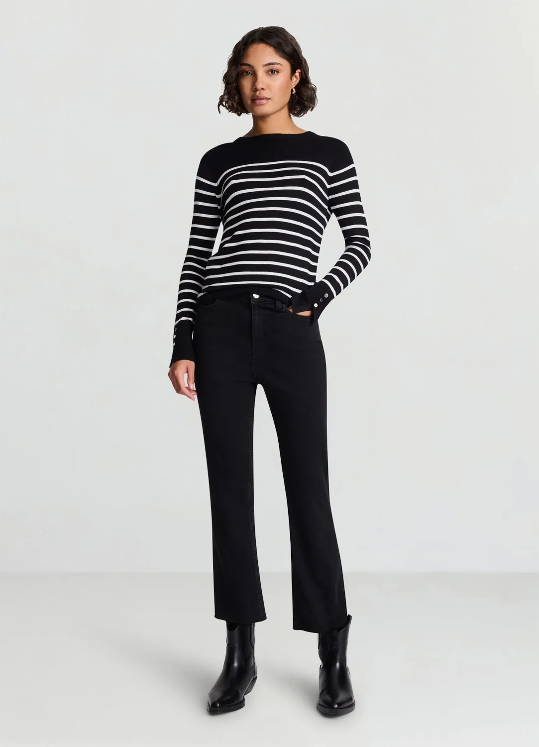 Calliope rayures pull femme manches longues rayé