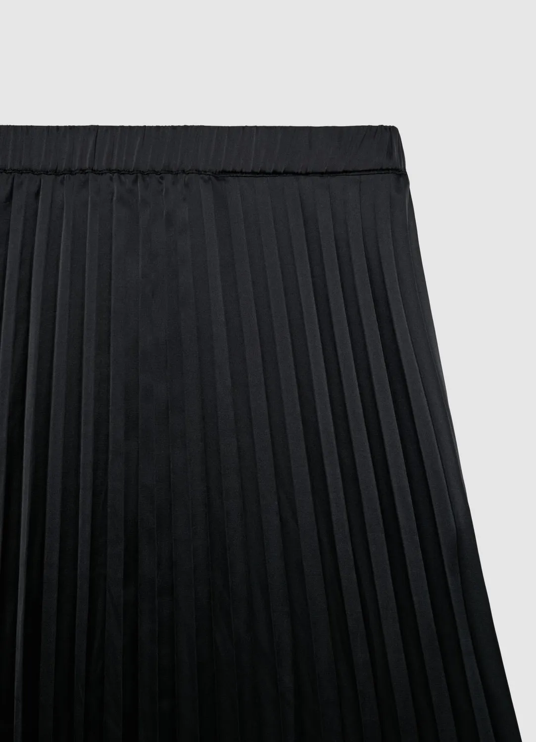 Calliope jupe plissée satinée femme midi unie