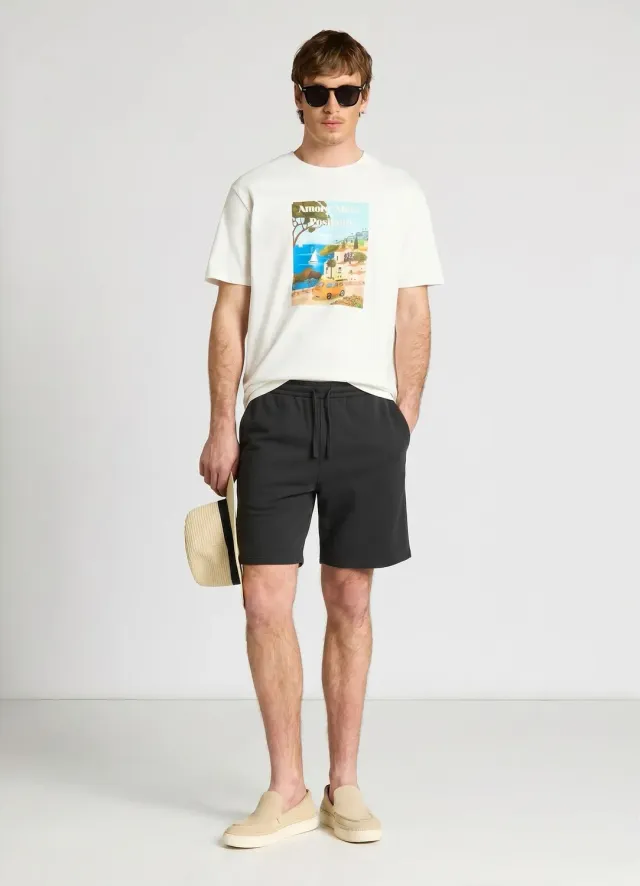 Calliope short homme uni léger poches cordon