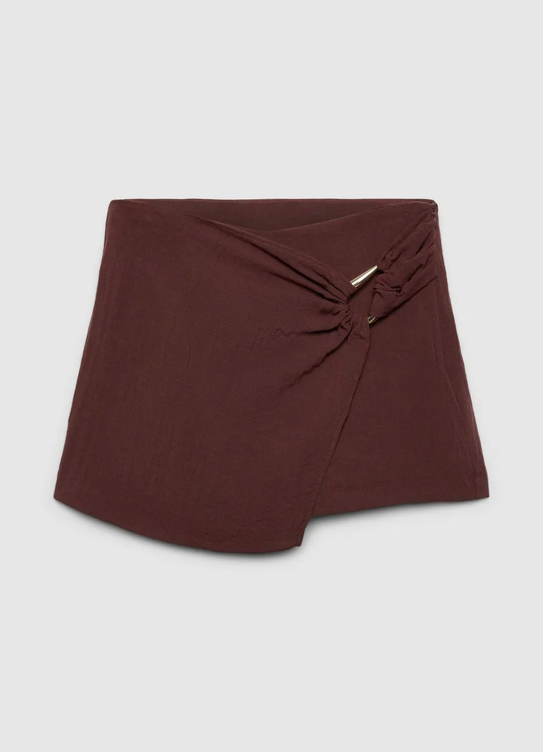Calliope jupe-short boucle zip latéral femme