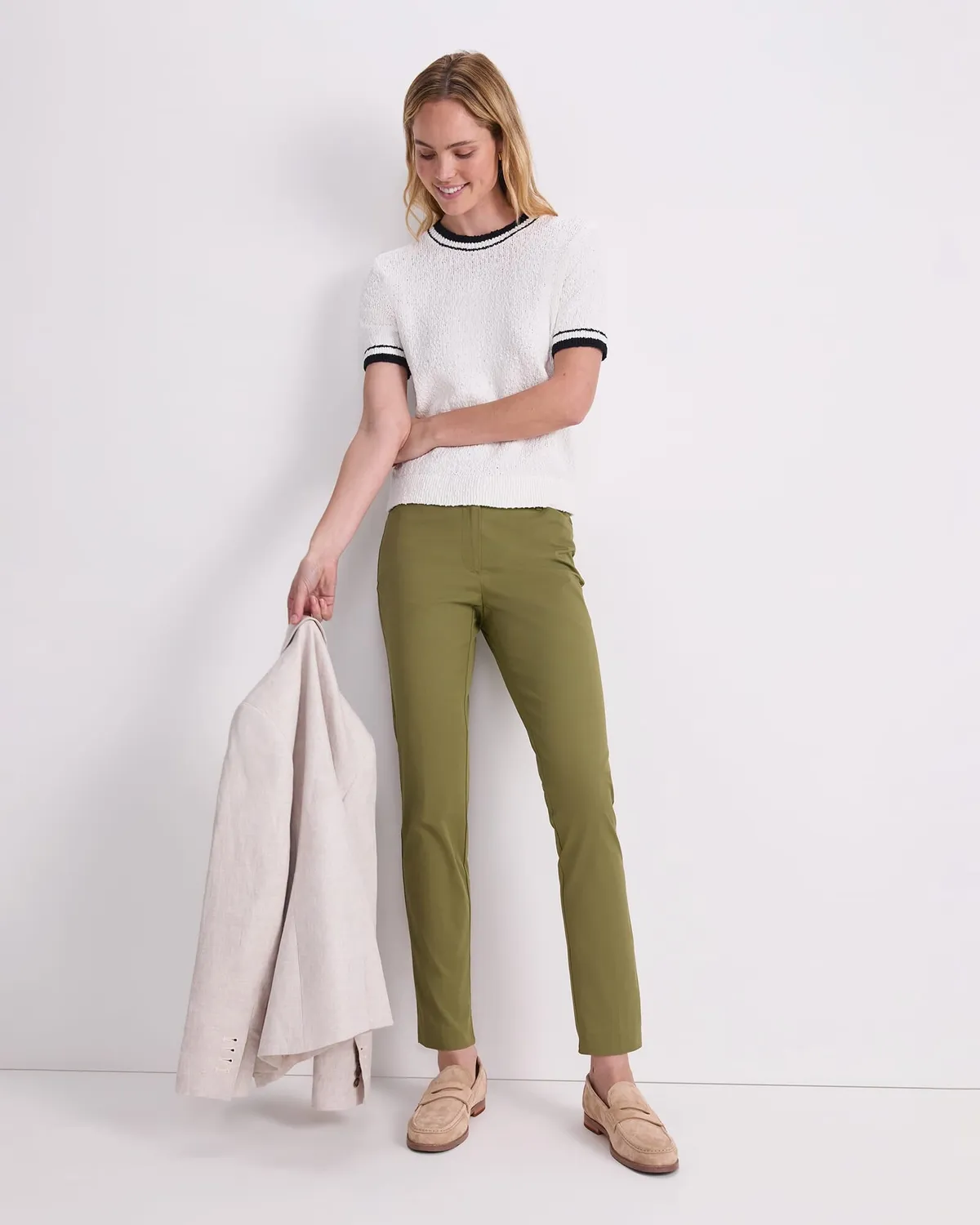 Sportscraft Cotton Crew pull coton manches courtes