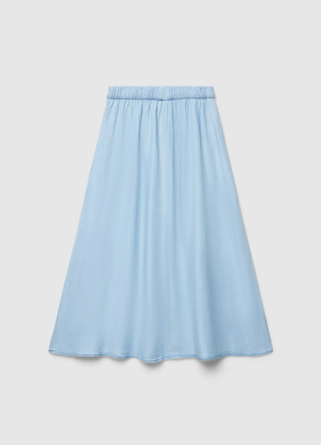 Calliope jupe longue femme taille élastique unie