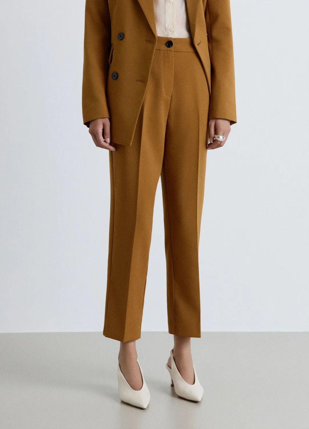 Calliope pantalon droit femme slim pli pressing business