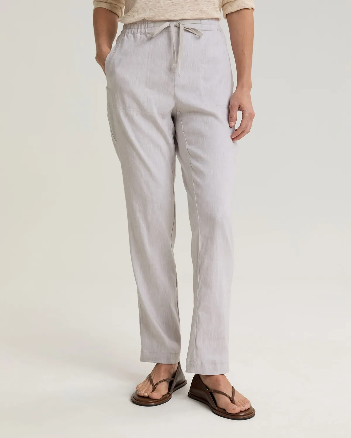 SPORTSCRAFT Rosa pantalon lin femme taille 6 respirant