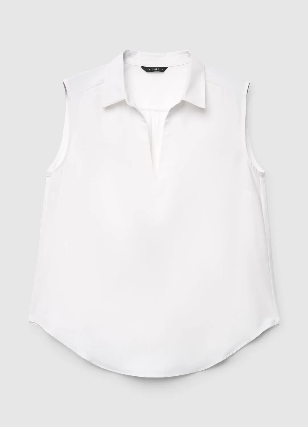Calliope blouse sans manches col V femme unie