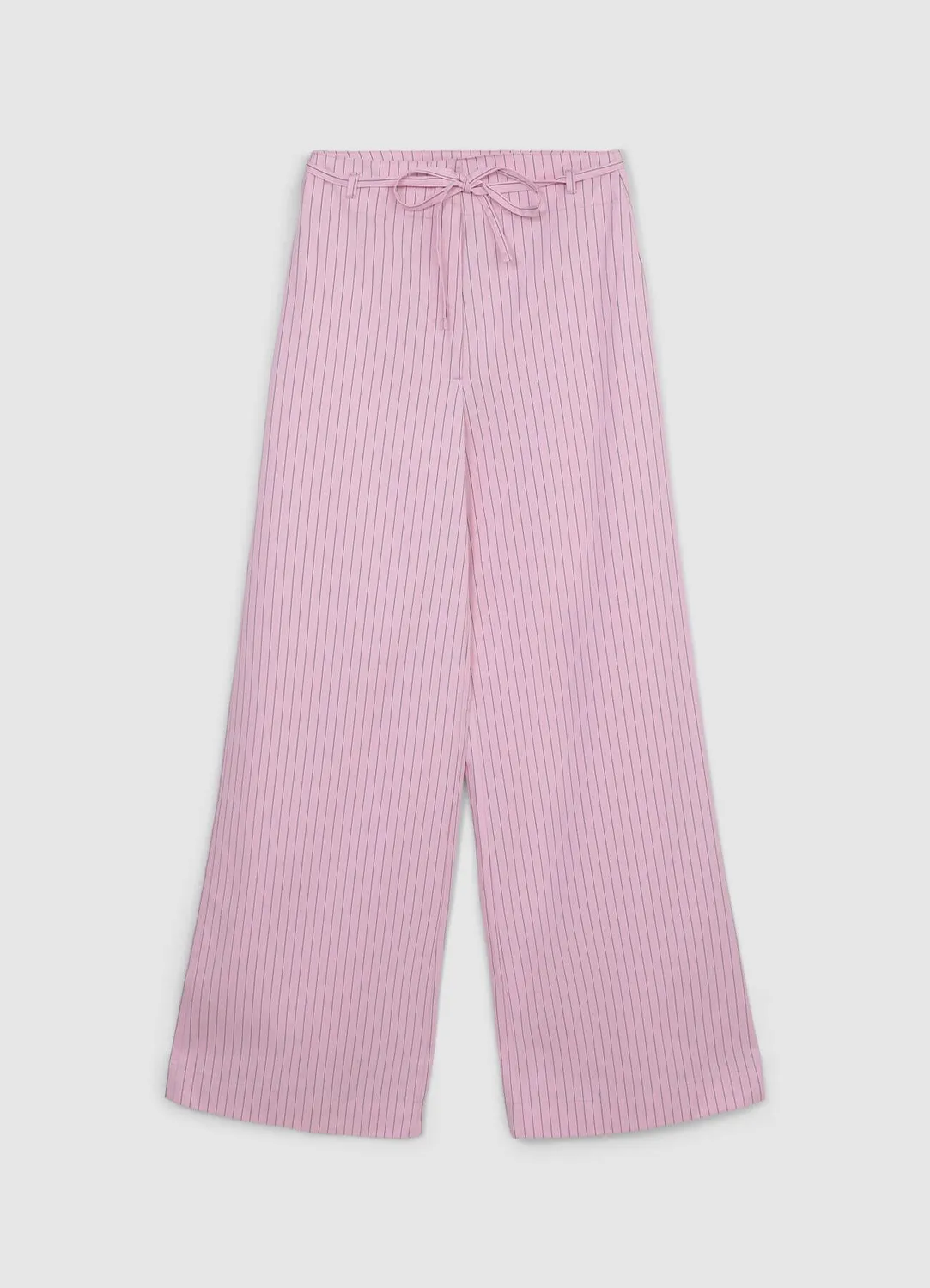 Calliope Pantalon palazzo rayé femme coton