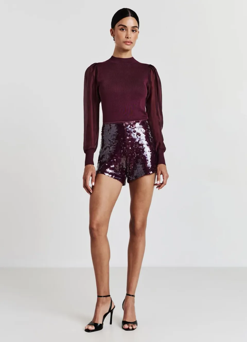 Calliope T-shirt manches organza femme col rond
