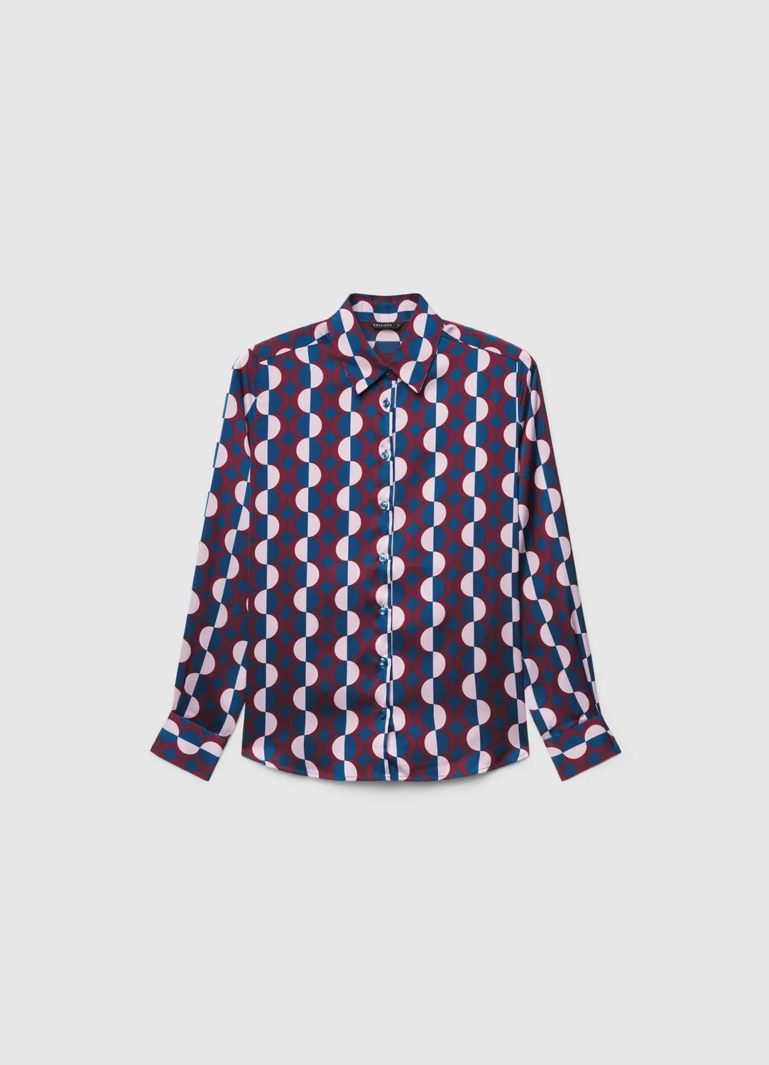 Calliope Géométrique chemise femme manches longues