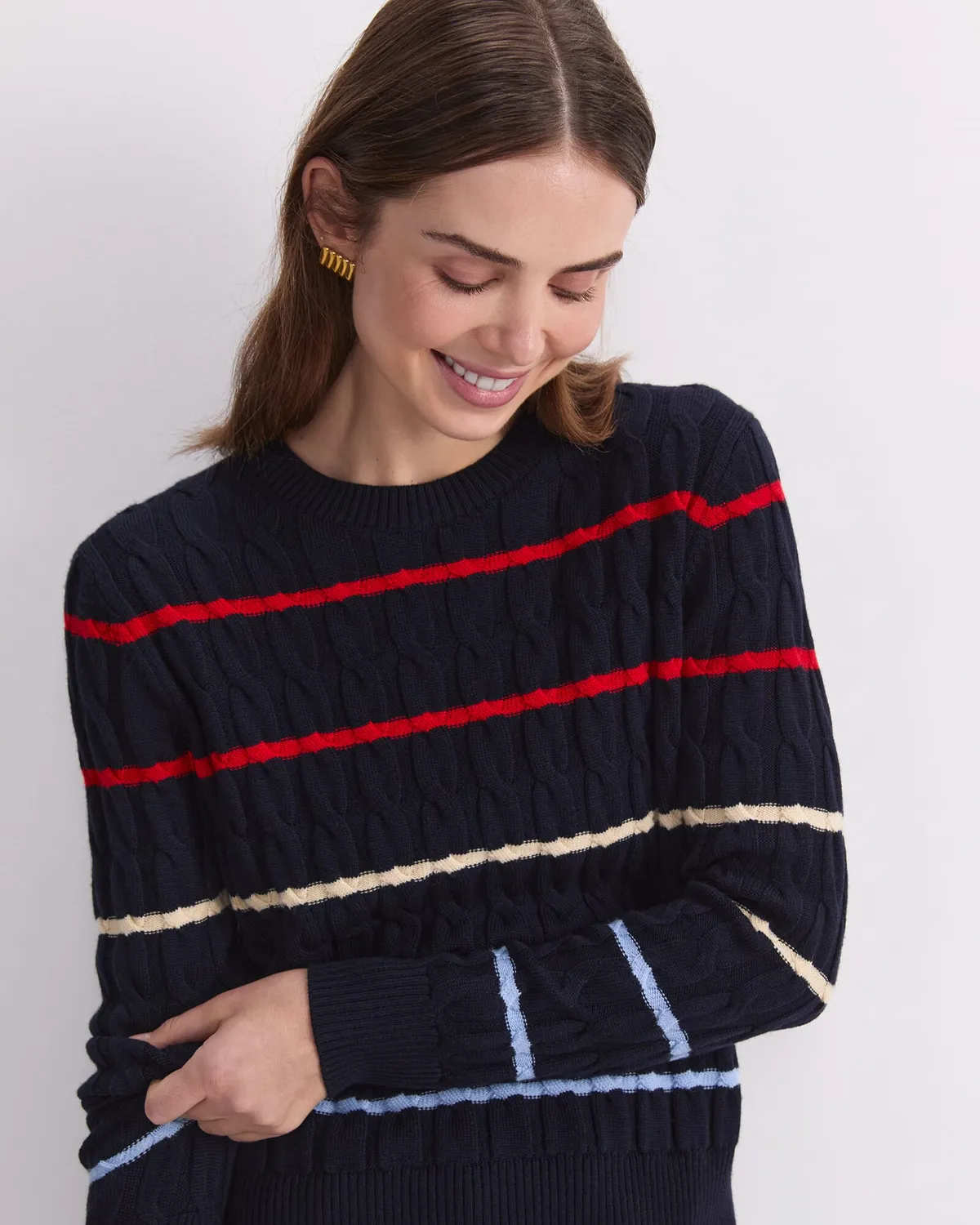 Sportscraft Merino Cable pull laine mérinos col rond