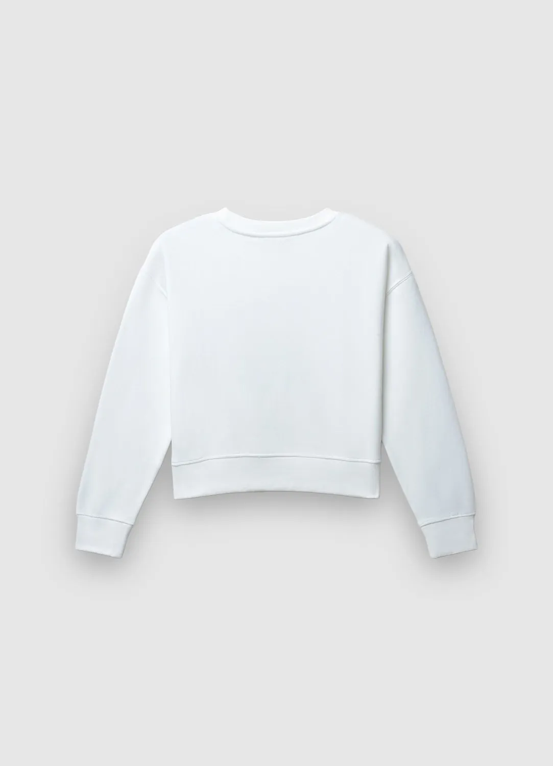 Calliope sweat col rond femme cropped collège