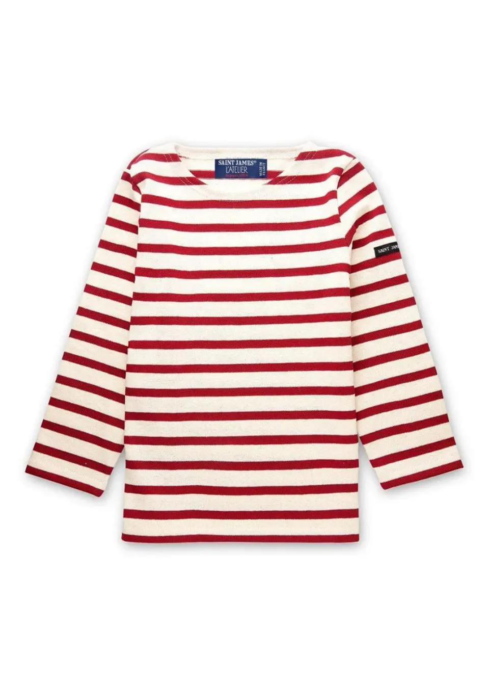 Saint James Méridien marinière enfant écru persan coton
