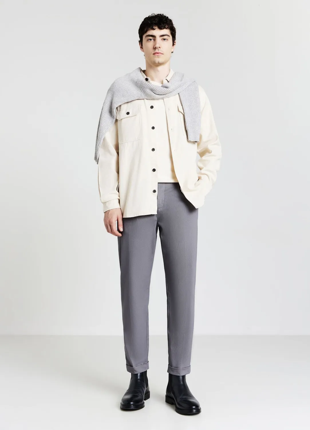 Calliope chino homme boutons taille réglable coupe droite
