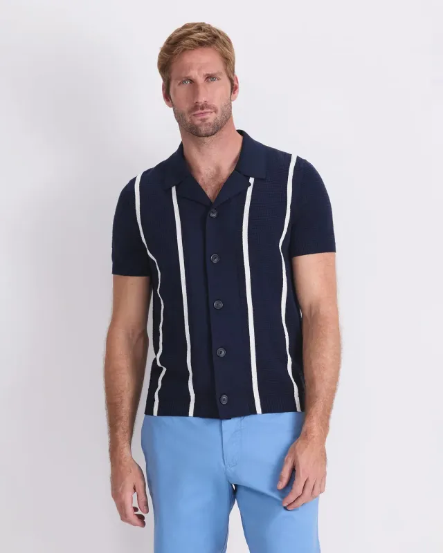 Sportscraft Marc chemise maille coton homme rayée