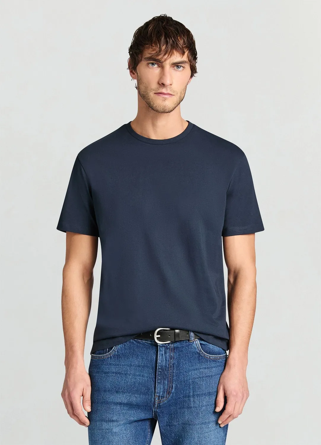 Calliope T-shirt uni col rond homme regular