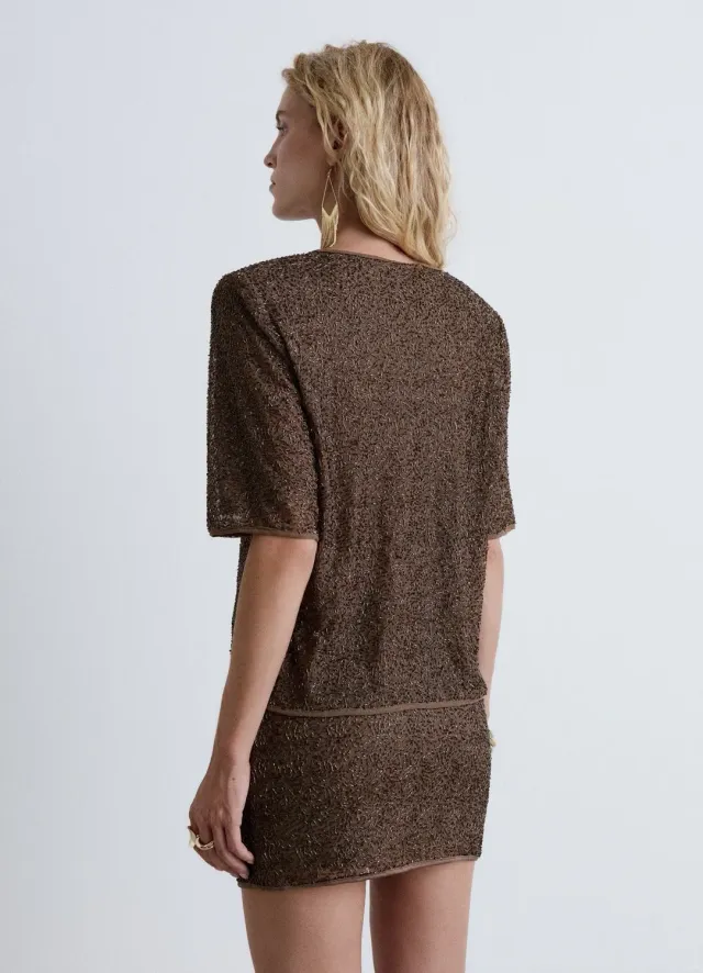 Calliope minijupe paillettes jupe femme
