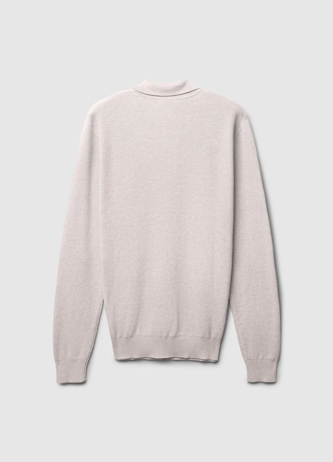 Calliope polo maille 3 boutons homme manches longues