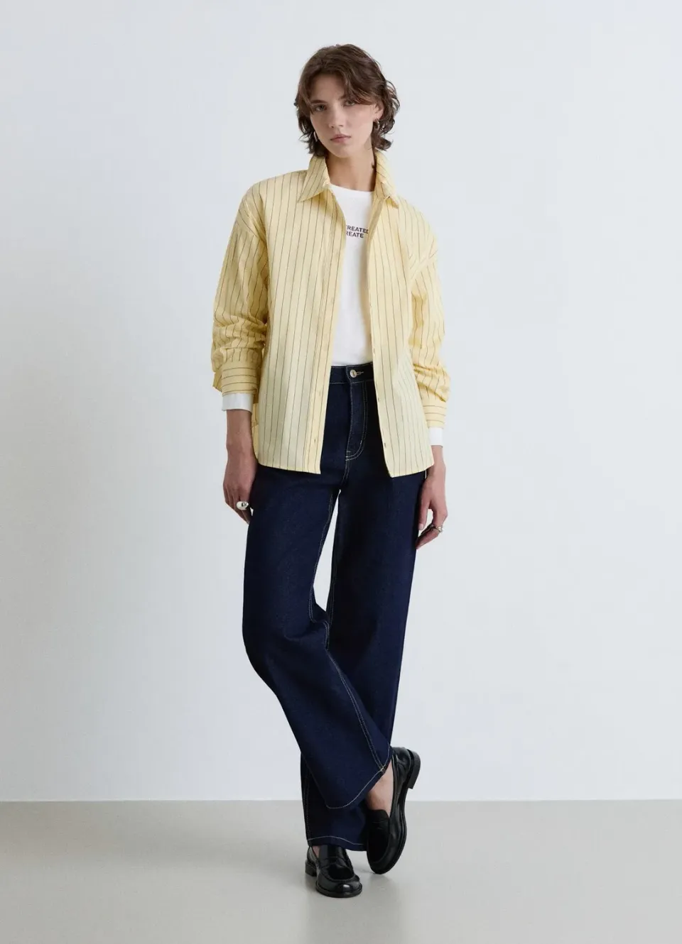 Calliope chemise rayures fines femme manches longues