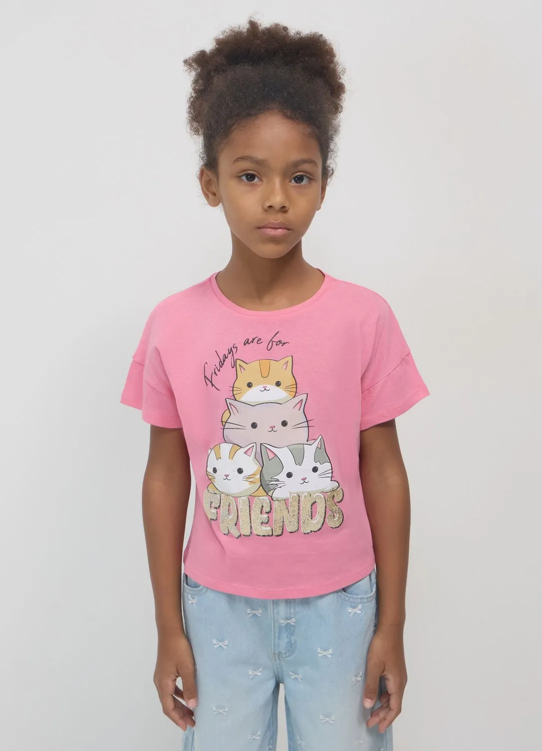 Calliope t-shirt imprimé fille coton manches courtes