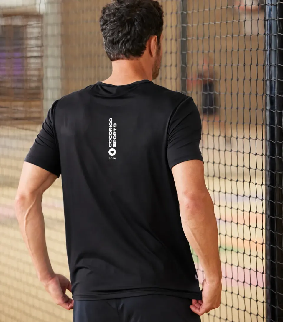 Cocorico Focus t-shirt sport homme noir technique