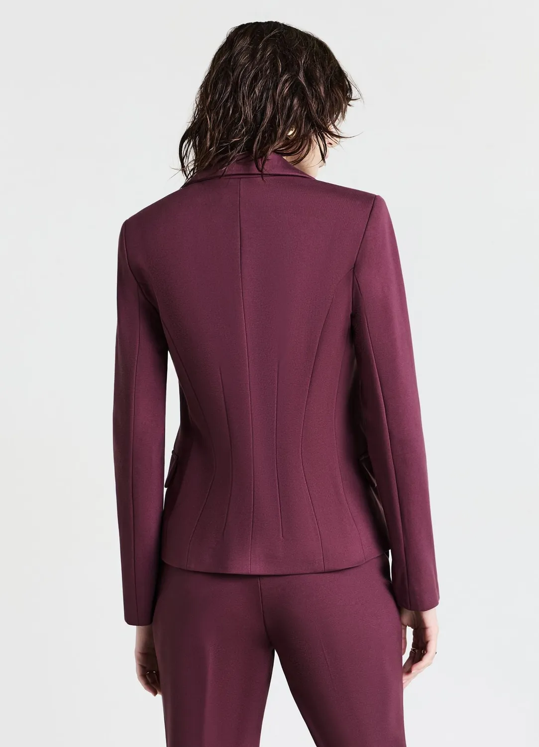 Calliope veste zippée point Milano femme col revers