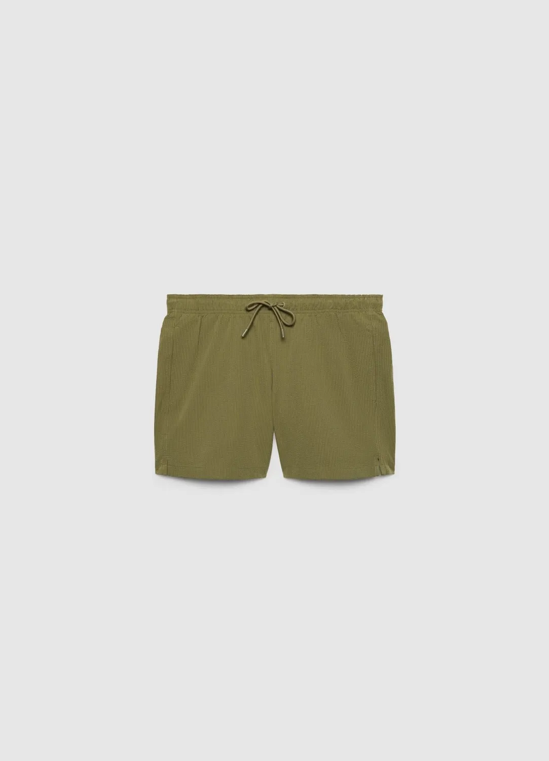 Calliope Bermuda uni Short de bain homme seersucker