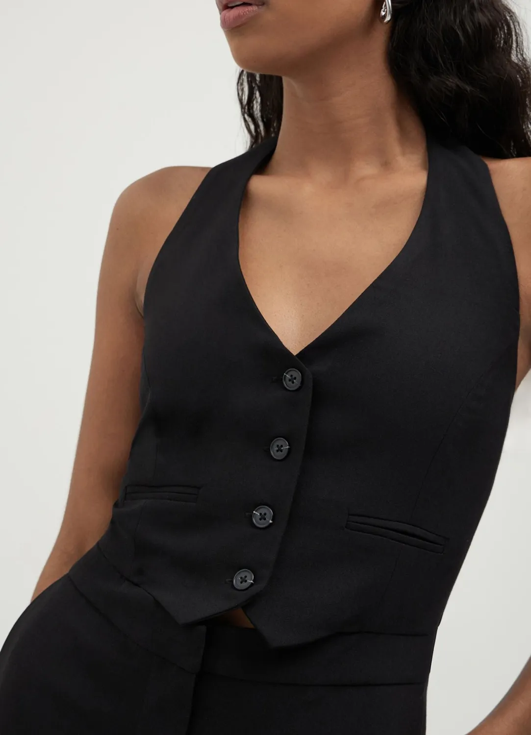 Calliope combinaison gilet femme unie boutons