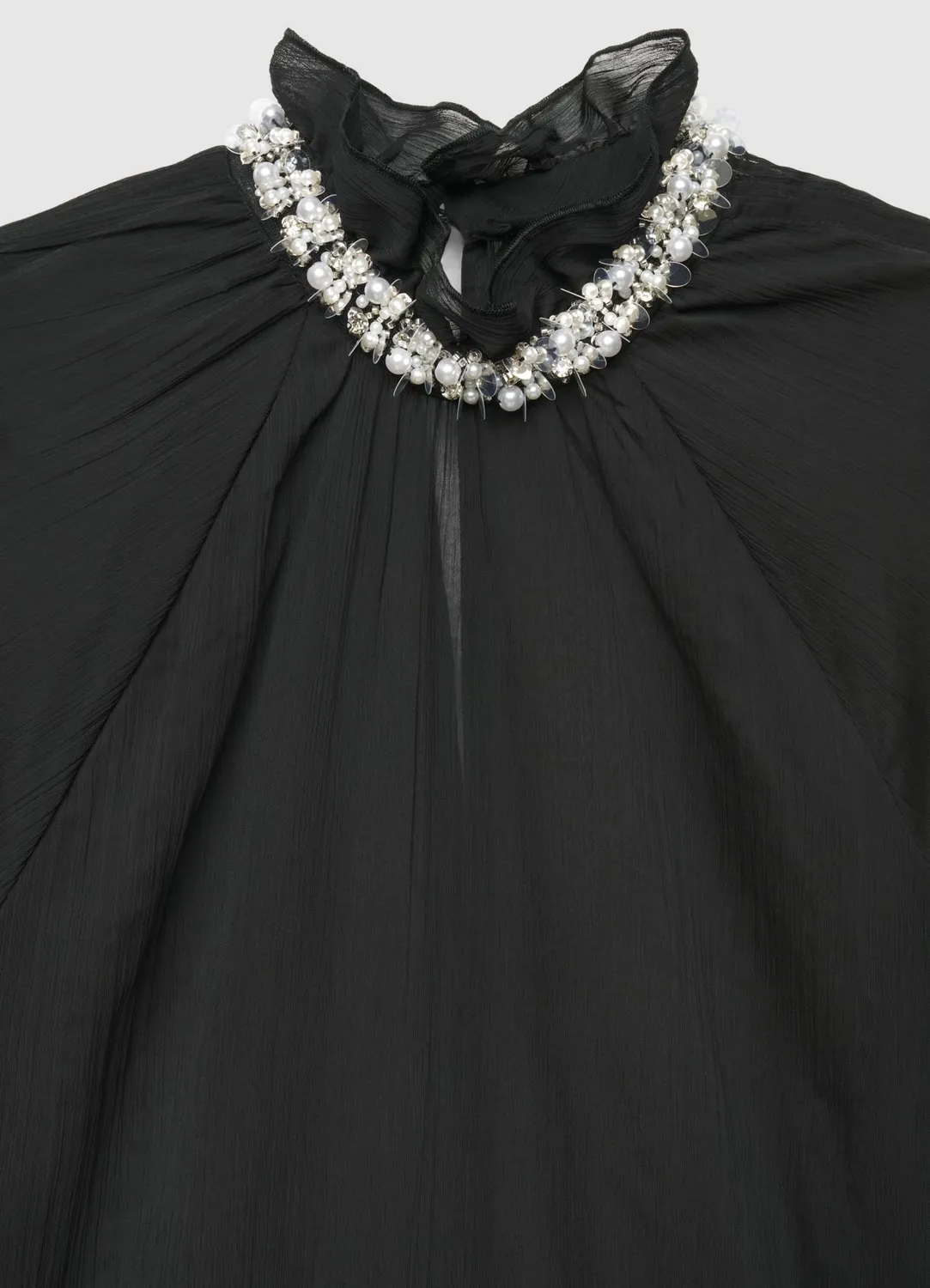 Calliope chemise col haut bijoux femme