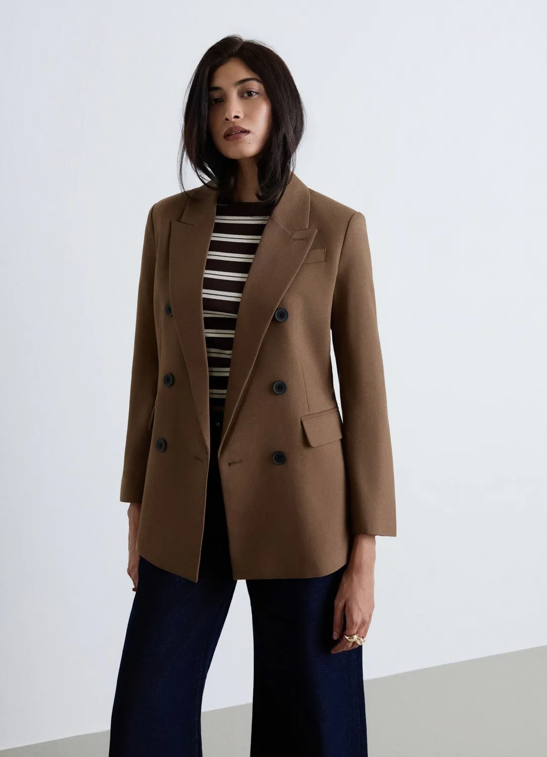 Calliope blazer double boutonnage femme uni