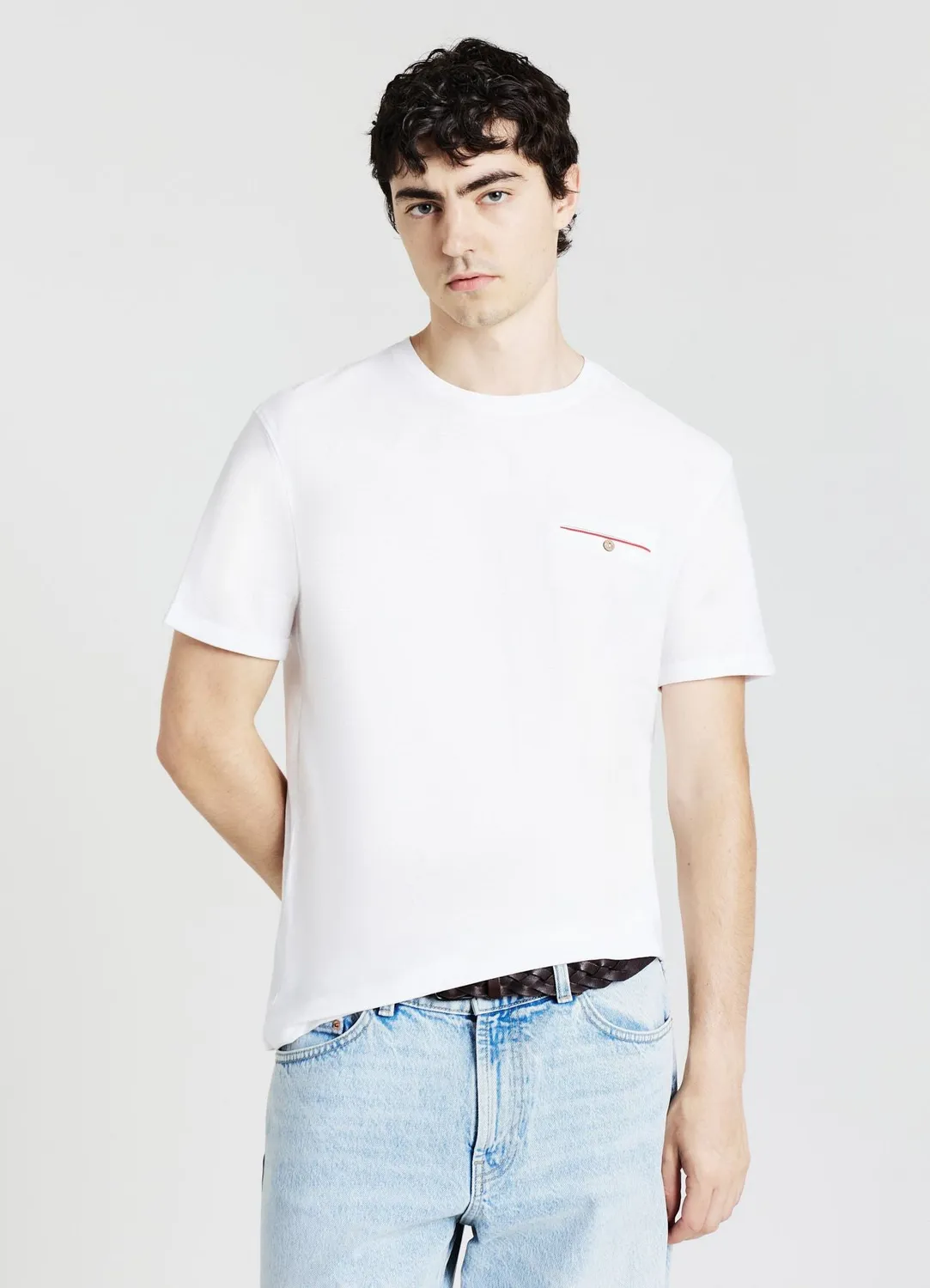 Calliope T-shirt homme coton poche col rond