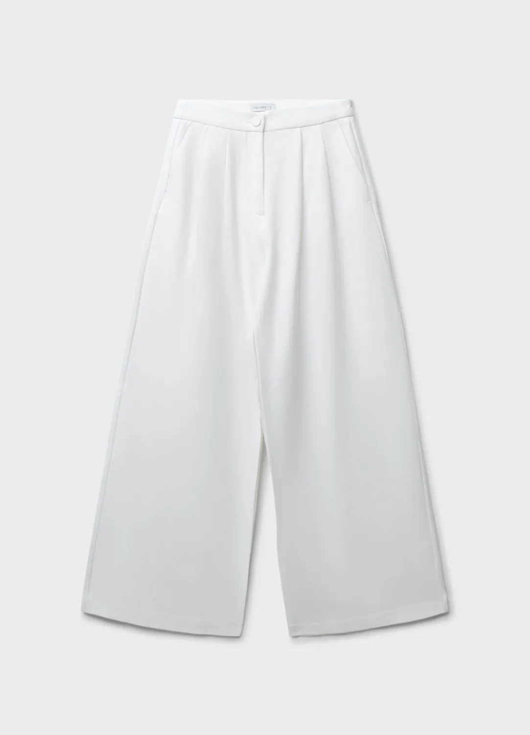 Calliope pantalon palazzo à pinces femme large taille S