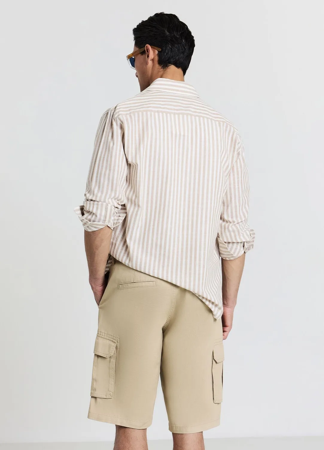 Calliope short cargo homme coton uni regular