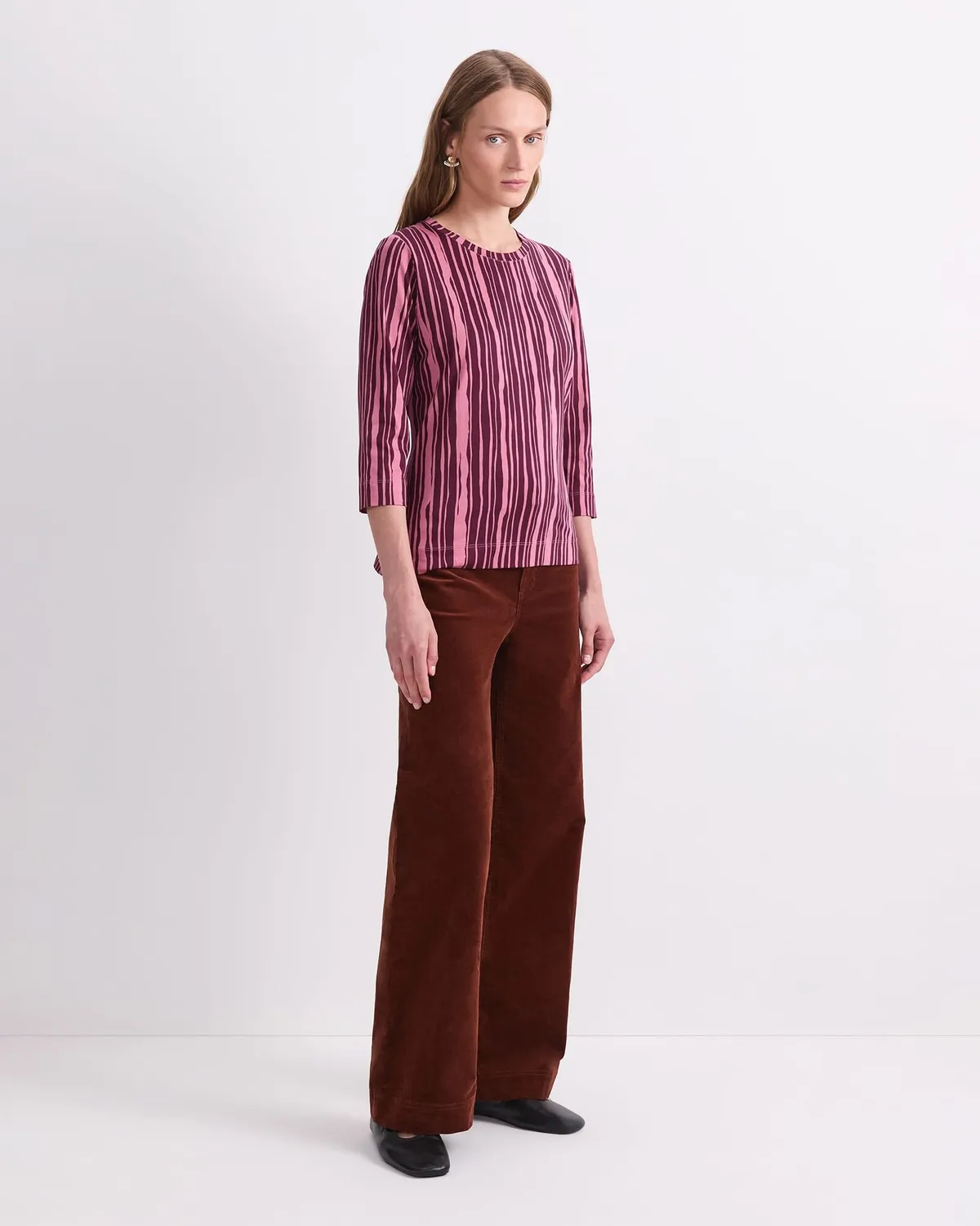 Sportscraft Stripe Print Mercerised tee rayé femme 3/4