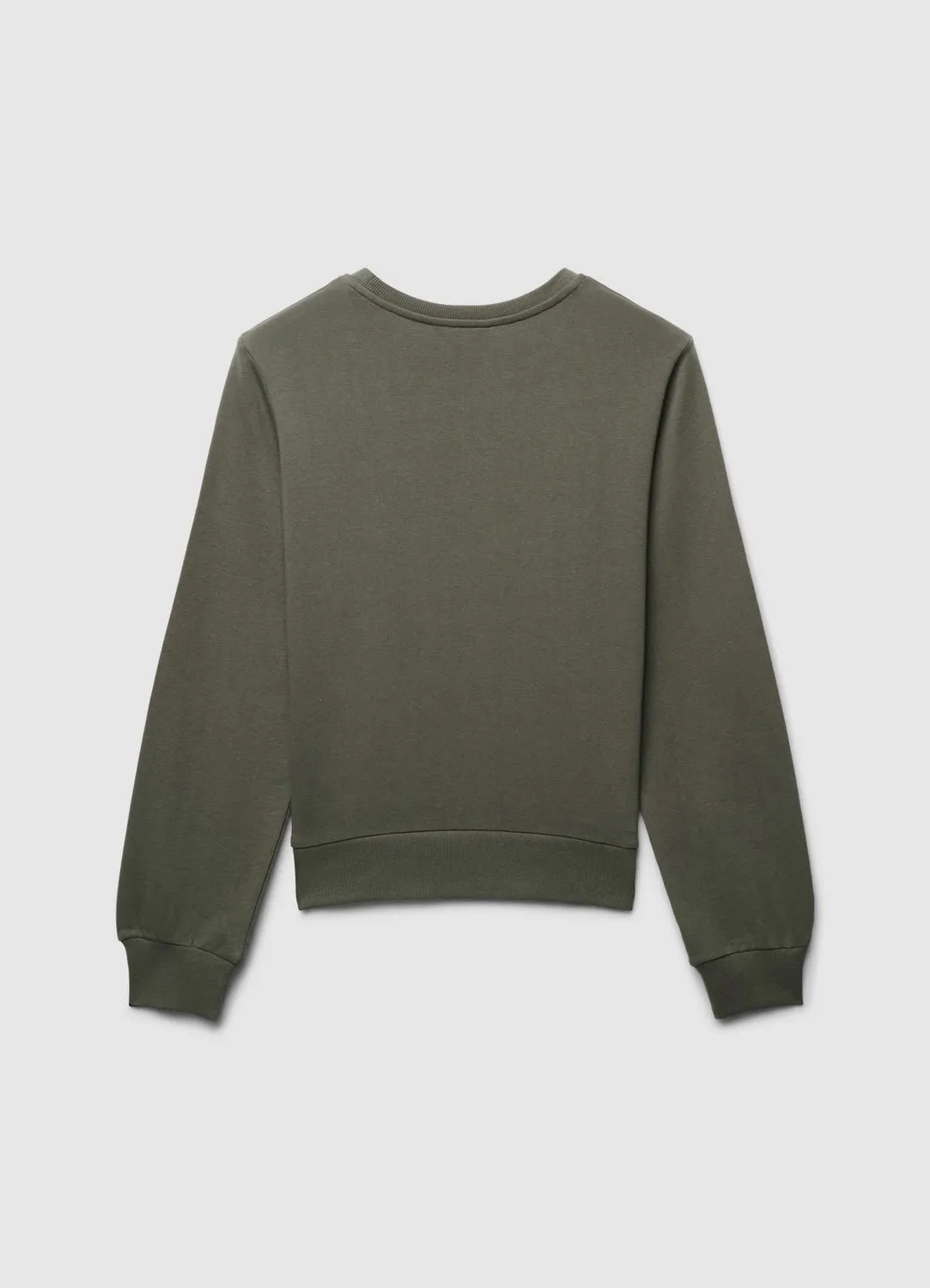 Calliope sweat col rond franges femme uni