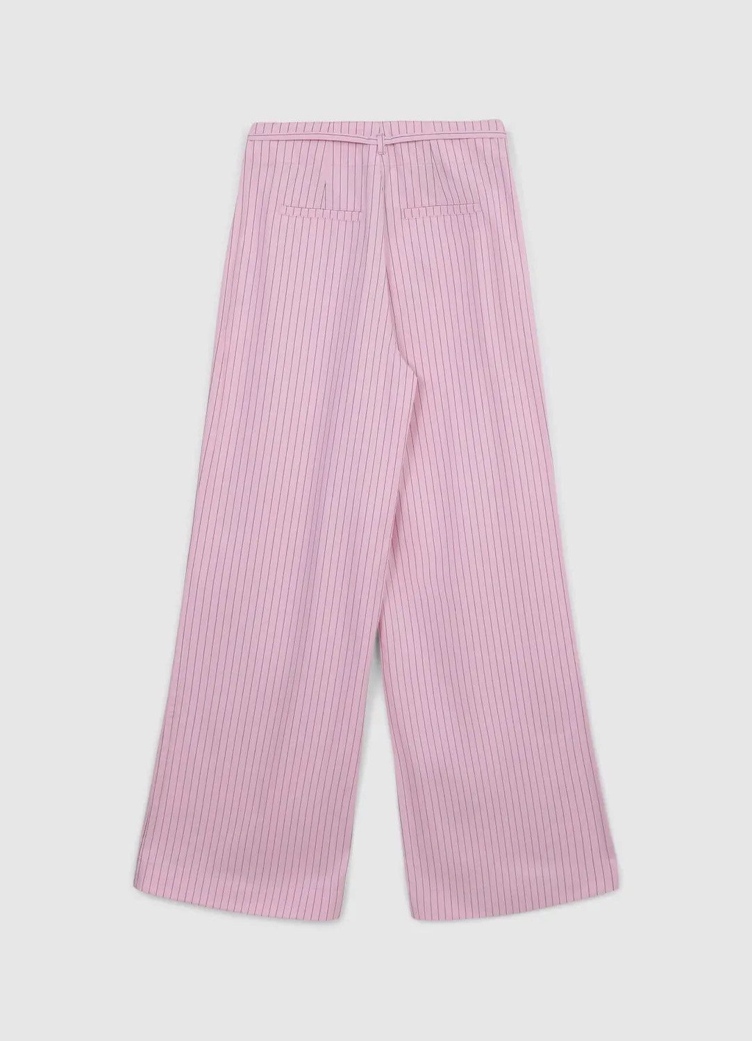 Calliope Pantalon palazzo rayé femme coton