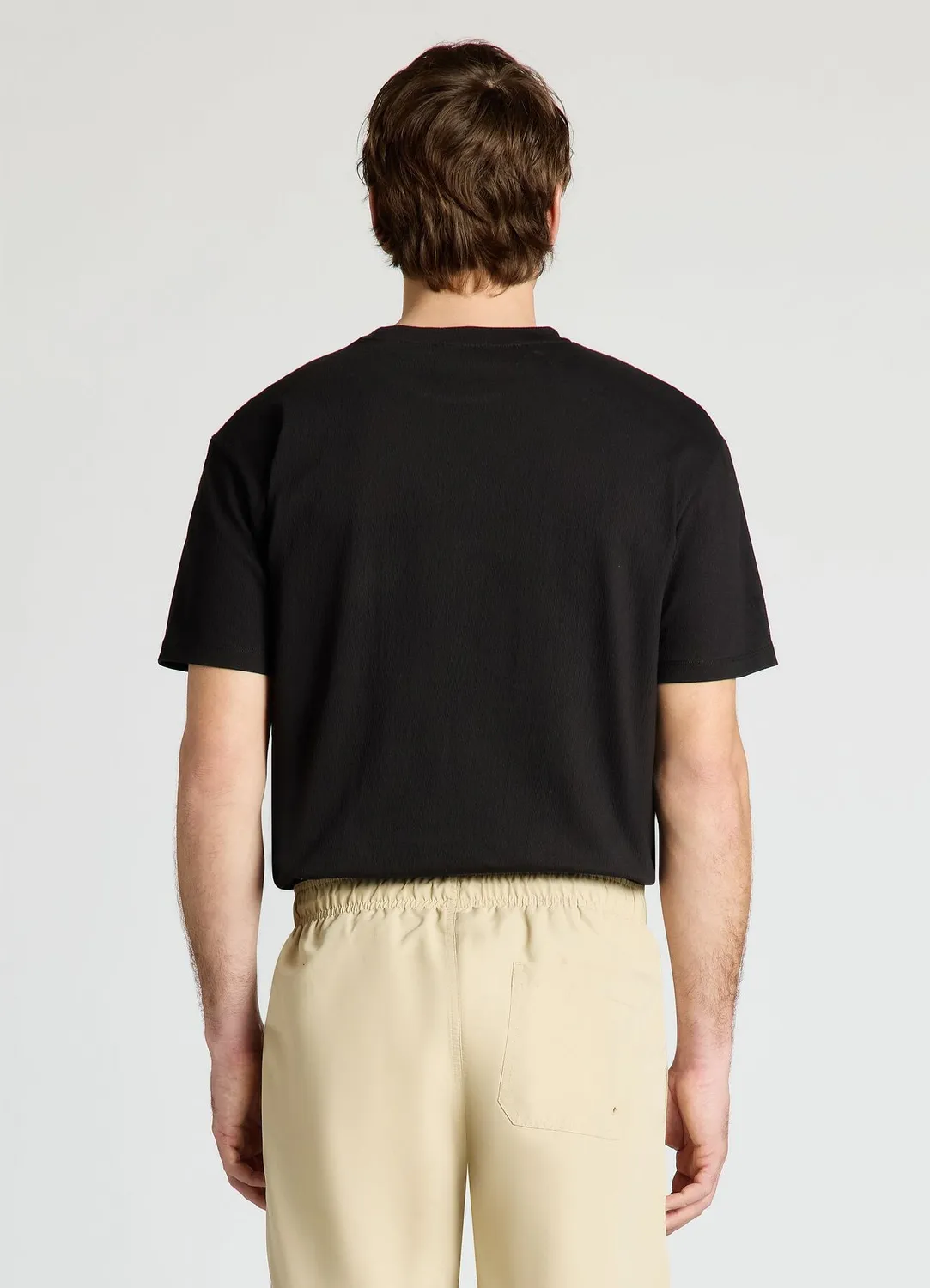 Calliope T-shirt col rond homme uni coupe droite
