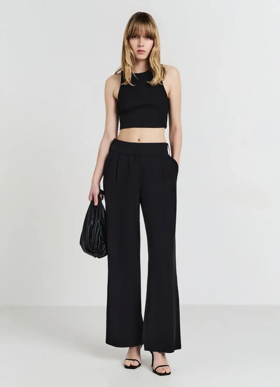 Calliope top dos nageur femme côtelé coton crop