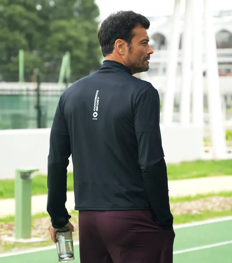 Cocorico Focus veste zippée sport homme noir stretch
