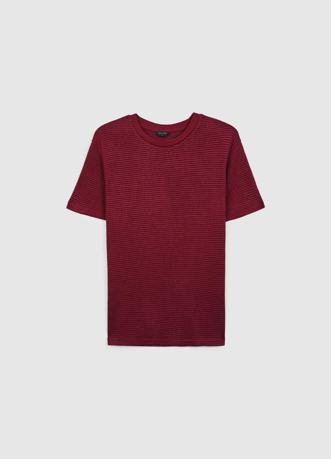 Calliope T-Shirt Texturé Col Rond T-Shirt Homme Uni