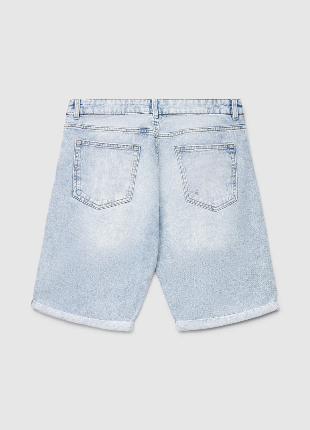Calliope short denim homme déchiré à revers