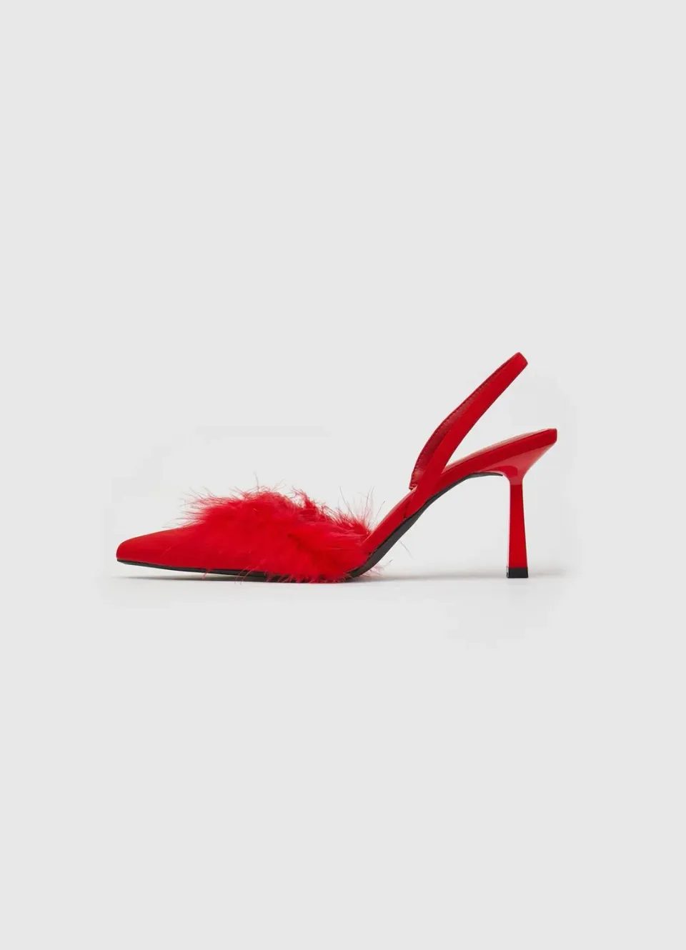 Calliope Slingback Plume escarpins femme 8 cm