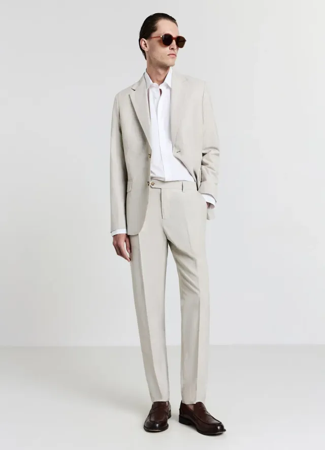 Calliope Atelier pantalon costume homme uni regular