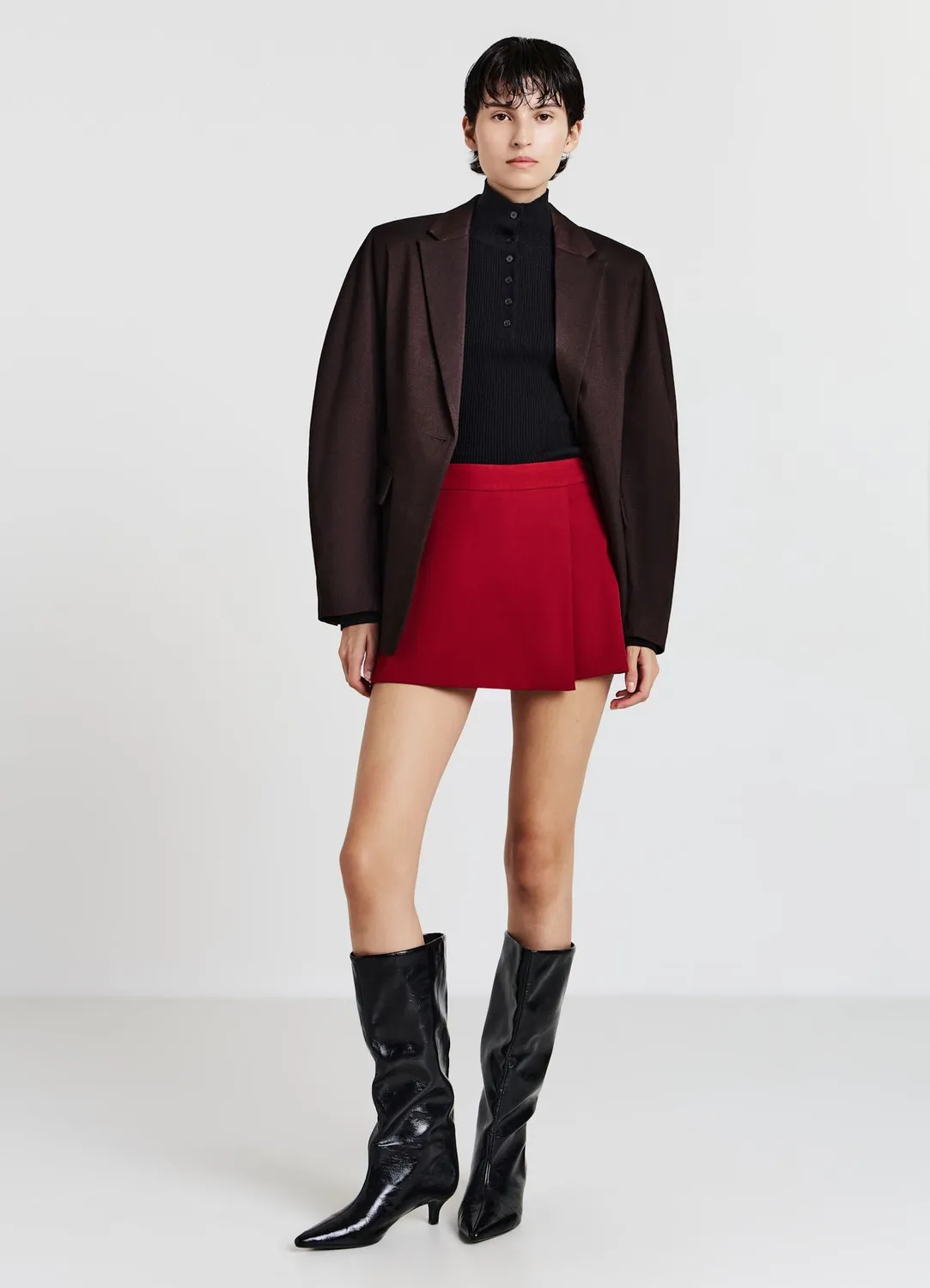 Calliope jupe-short femme panneau avant sophistiqué