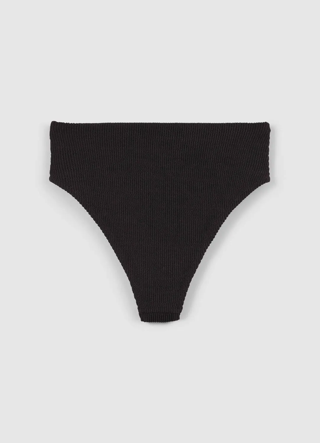 Calliope slip taille haute femme maillot uni gaufré
