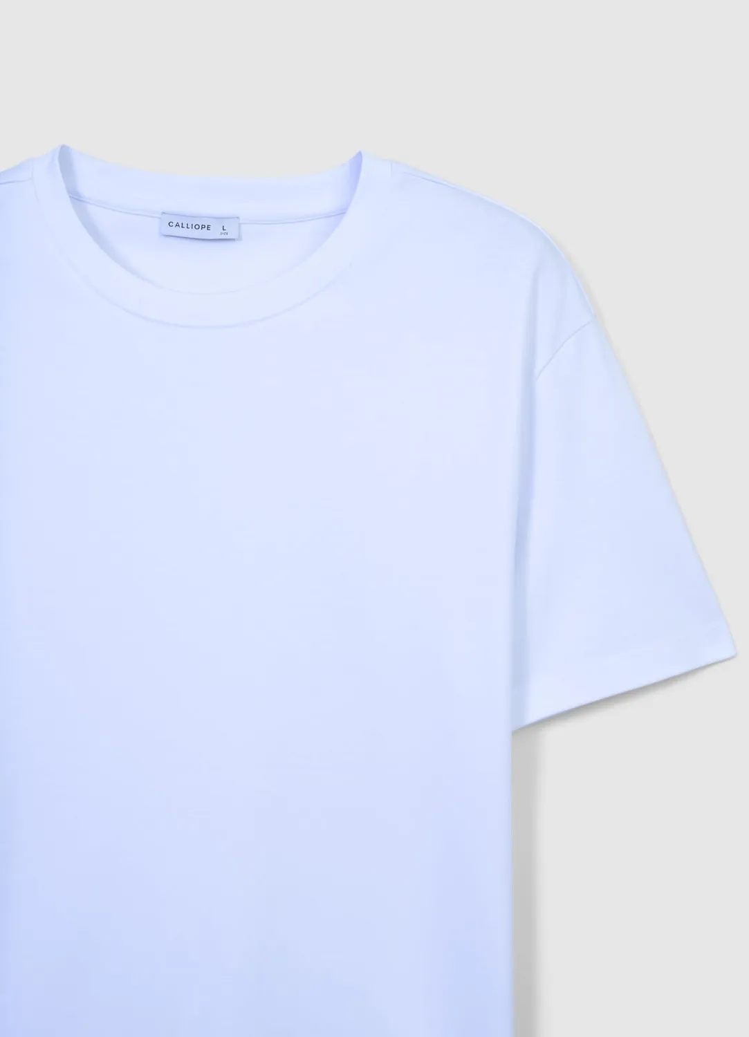 Calliope T-shirt coton homme col rond uni