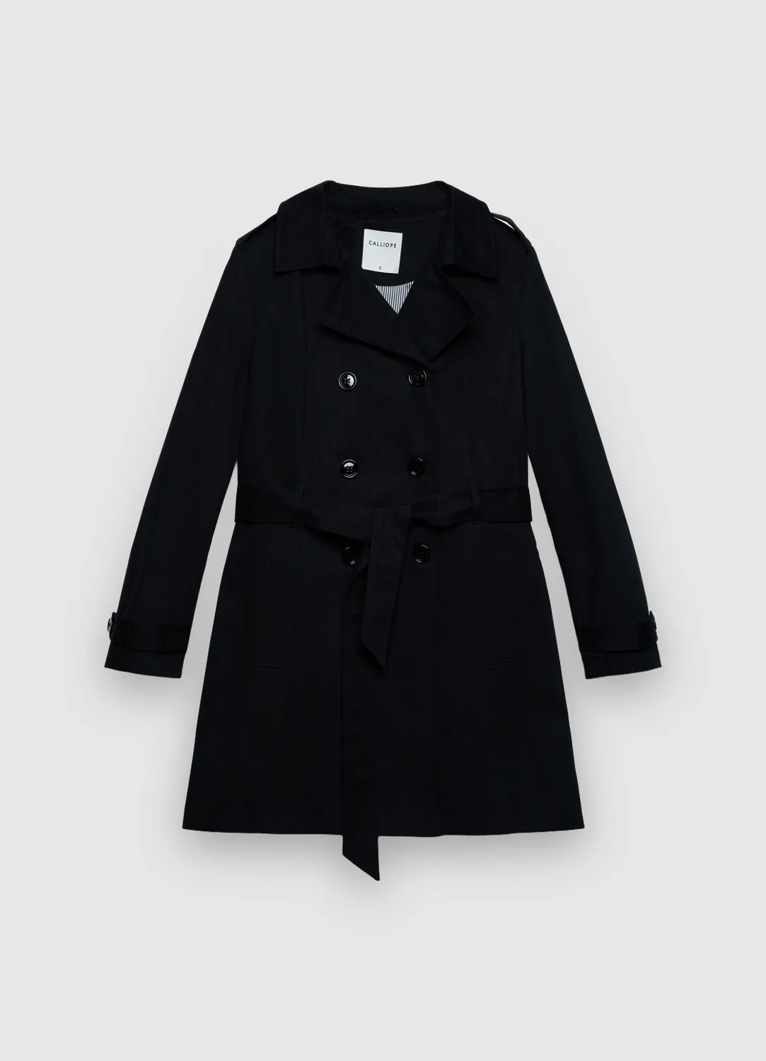 Calliope Trench double boutonnage femme ceinture
