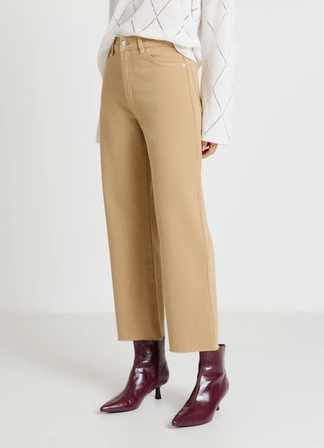 Calliope jean straight cropped femme cheville