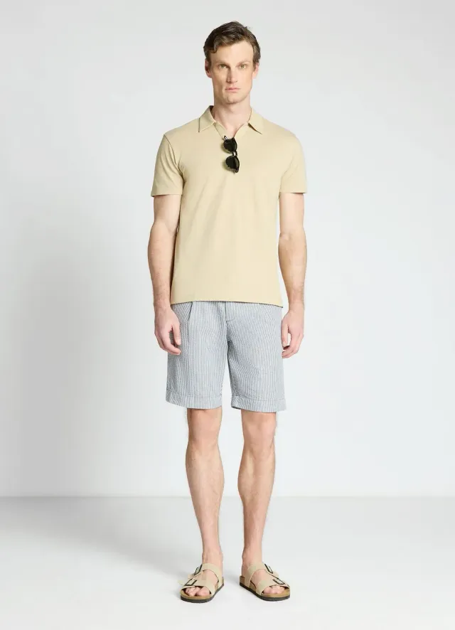 Calliope T-shirt polo homme uni col polo